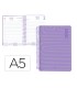 Agenda espiral liderpapel syro s a5 2025 dia pagina color rosa papel 60 gr