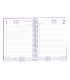 Agenda espiral liderpapel syro s a5 2025 dia pagina color rosa papel 60 gr