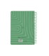 Agenda espiral liderpapel syro s a5 2025 dia pagina color verde papel 60 gr