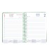 Agenda espiral liderpapel syro s a5 2025 dia pagina color verde papel 60 gr