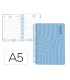 Agenda espiral liderpapel syro s a5 2025 dia pagina color azul papel 60 gr