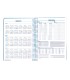 Agenda espiral liderpapel syro s a5 2025 dia pagina color azul papel 60 gr