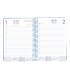 Agenda espiral liderpapel syro s a5 2025 dia pagina color azul papel 60 gr