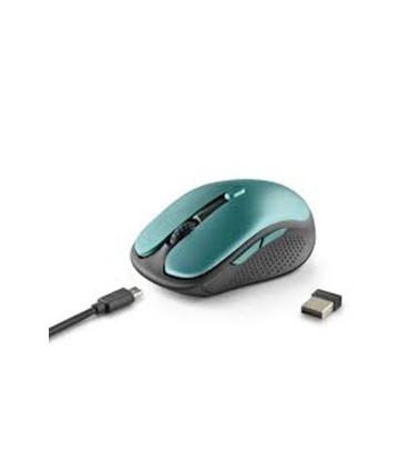 Raton ngs evo rust optico 800 1200 1600 dpi inalambrico 5 botones teclas silenciosas receptor usb 24 ghz verde