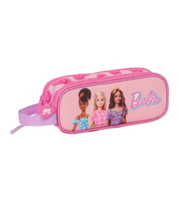 Bolso escolar portatodo safta doble barbie love 60x210x80 mm