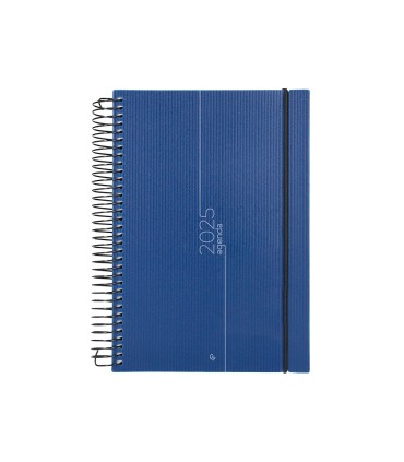 Agenda encuadernada liderpapel olbia a4 2025 dia pagina color azul papel 60 gr