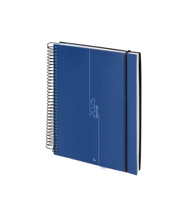 Agenda encuadernada liderpapel olbia a4 2025 dia pagina color azul papel 60 gr