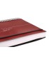 Agenda encuadernada liderpapel olbia a5 2025 dia pagina color rojo papel 60 gr