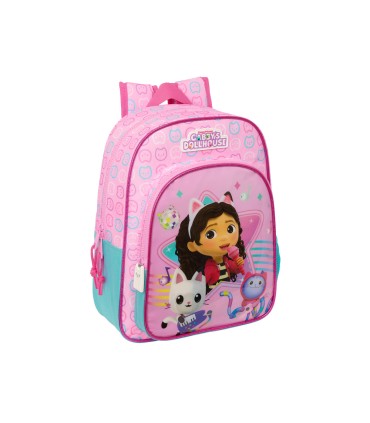 Mochila safta junior adaptable a carro gabby s dollhouse party 380x320x120 mm