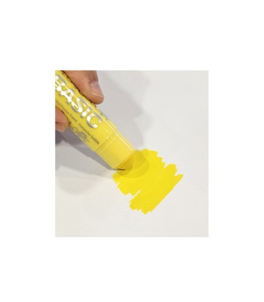 Tempera solida playcolor basic one 10 gr amarillo caja de 12 unidades