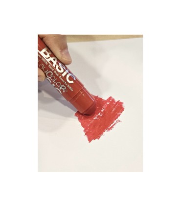 Tempera solida playcolor basic one 10 gr rojo caja de 12 unidades