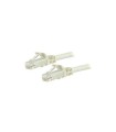 Cables fibra / ethernet / telef. startech cable 5m cat6 snagless blanco