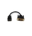 Cables audio-video startech adaptador 20cm hdmi a dvi - dvi-d m