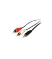 Cables audio-video startech adaptador mini-jack a rca 91cm - j