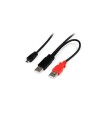 Adaptadores startech cable 91cm micro b usb a en y