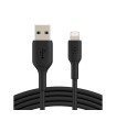 Cable ordenador belkin lightning to usb-a cab 1m (2rosa) negro