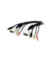 Cables ordenador / movilidad startech cable kvm 4 en 1 de 1 8m con dvi us