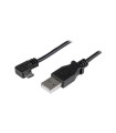 Adaptadores startech cable 0.5m micro usb acodado