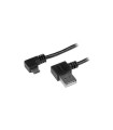 Adaptadores startech cable 1m micro usb acodado