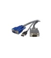 Cables ordenador / movilidad startech cable kvm usb vga 2 en 1 ultra delg