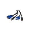 Cables ordenador / movilidad startech cable kvm de 1 8m todo en uno vga u