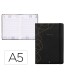 Agenda encuadernada liderpapel efira a5 2025 dia pagina color negro papel 70 gr