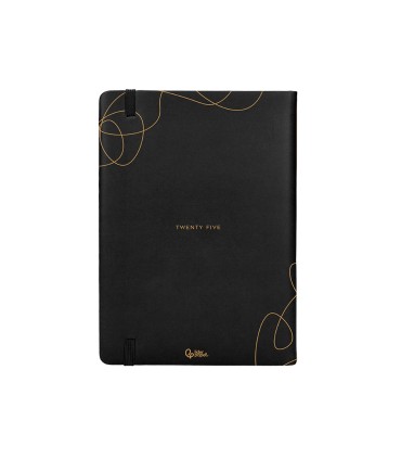 Agenda encuadernada liderpapel efira a5 2025 dia pagina color negro papel 70 gr