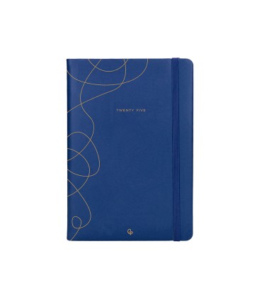 Agenda encuadernada liderpapel efira a5 2025 dia pagina color azul papel 70 gr