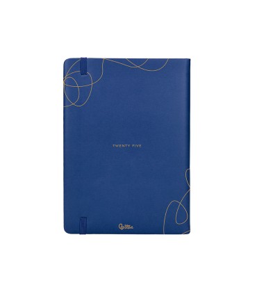 Agenda encuadernada liderpapel efira a5 2025 dia pagina color azul papel 70 gr