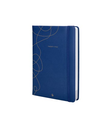 Agenda encuadernada liderpapel efira a5 2025 dia pagina color azul papel 70 gr