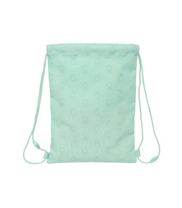 Saco plano safta junior reciclado y repelente agua miffy menta 340x260x10 mm