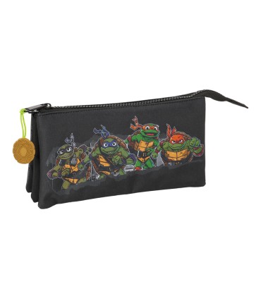 Bolso escolar portatodo safta triple tortugas ninja 120x220x30 mm