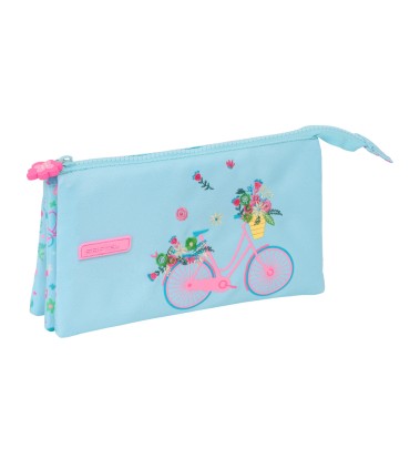 Bolso escolar portatodo safta triple reciclado safta bicicleta 120x220x30 mm