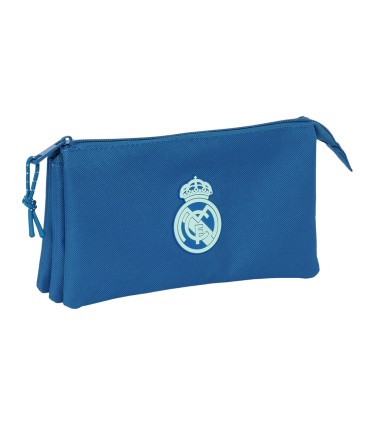 Bolso escolar portatodo safta triple real madrid girl 120x220x30 mm