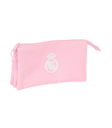 Bolso escolar portatodo safta triple real madrid girl 120x220x30 mm