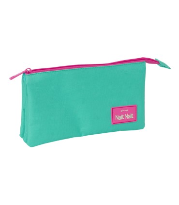 Bolso escolar portatodo safta triple nait nait verde mint 120x220x30 mm