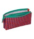 Bolso escolar portatodo safta triple nait nait pata de gallo coral 120x220x30 mm