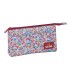 Bolso escolar portatodo safta triple nait nait floresistente coimbra burdeos 120x220x30 mm