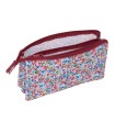 Bolso escolar portatodo safta triple nait nait floresistente coimbra burdeos 120x220x30 mm