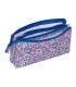 Bolso escolar portatodo safta triple nait nait floresistente coimbra azul 120x220x30 mm