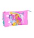 Bolso escolar portatodo safta triple my little pony magic 120x220x30 mm