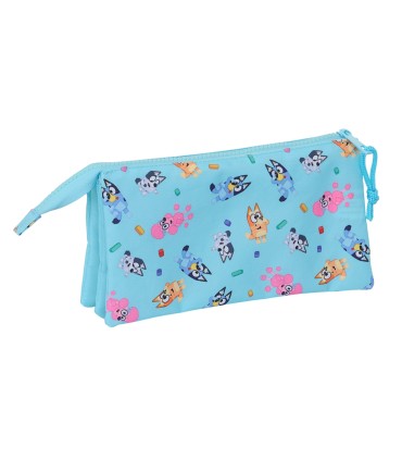 Bolso escolar portatodo safta triple bluey 120x220x30 mm