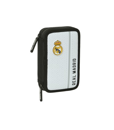 Plumier escolar safta doble pequeno 28 piezas real madrid 1 equipacion 24 25 195x125x40 mm