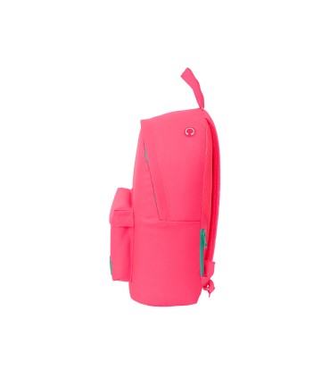 Mochila safta para portatil 141 nait nait rosa fluor 410x310x160 mm