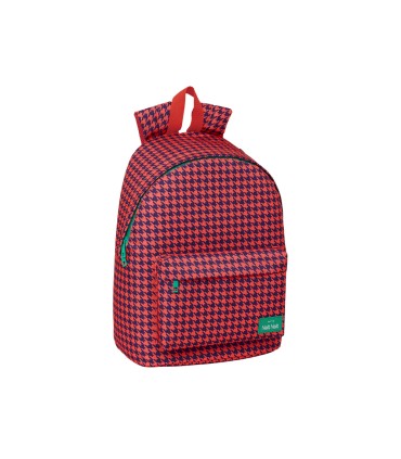 Mochila safta para portatil 141 nait nait pata de gallo coral 410x310x160 mm