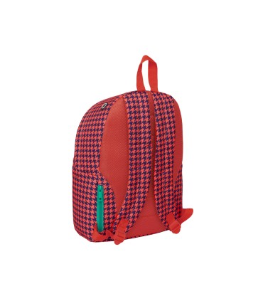 Mochila safta para portatil 141 nait nait pata de gallo coral 410x310x160 mm