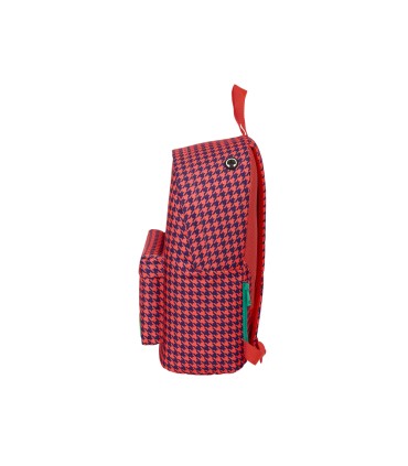 Mochila safta para portatil 141 nait nait pata de gallo coral 410x310x160 mm