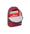 Mochila safta para portatil 14,1\" nait nait pata de gallo coral 410x310x160 mm