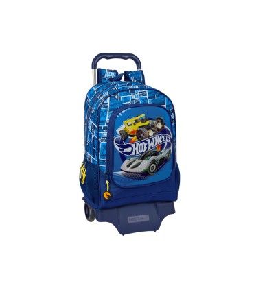 Mochila safta mod 522 con carro 905 hot wheels sonny 420x320x150 mm