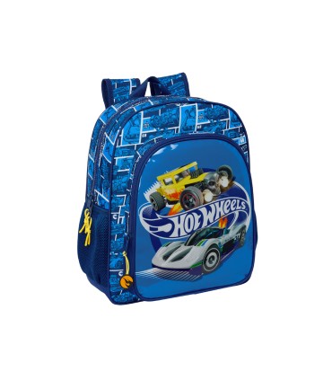 Mochila safta junior adaptable a carro hot wheels sonny 380x320x120 mm